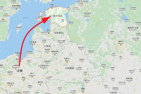 ▲▼愛沙尼亞,波蘭。（圖／翻攝自google map）