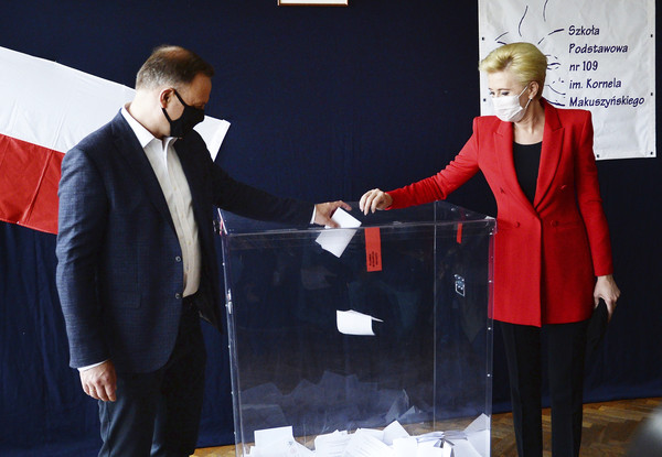 ▲▼ 波瀾現任總統杜達（Andrzej Duda）夫婦。（圖／達志影像／美聯社）