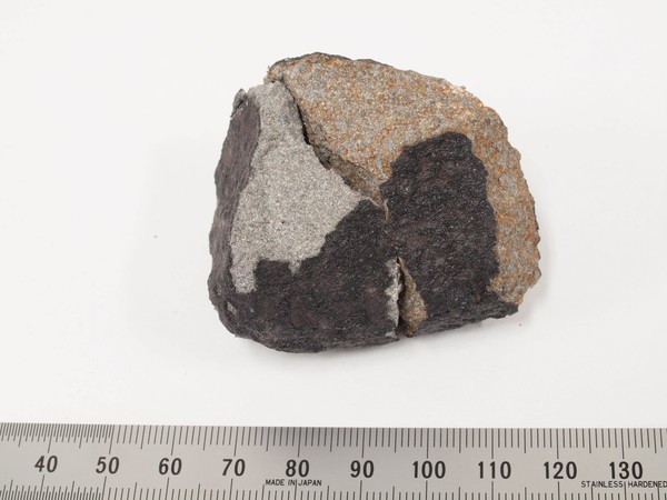 ▲▼日本千葉縣發現隕石碎片。（圖／翻攝自Facebook／日本國立科學博物館）