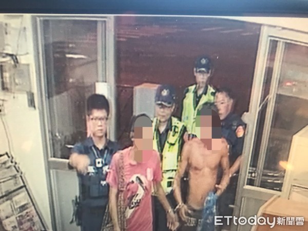 ▲警大實習生姜員發現可疑向所長報告，深入盤查查獲一男一女２名竊盜通緝犯。（圖／記者林悅翻攝，下同）