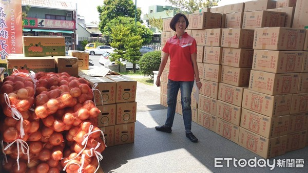 ▲嘉泰獅子會捐贈物資。（圖／記者翁伊森攝）