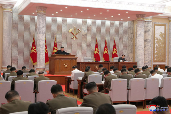 ▲▼北韓最高領導人金正恩主持軍事委員會擴大會議。（圖／翻攝自《今日朝鮮》）