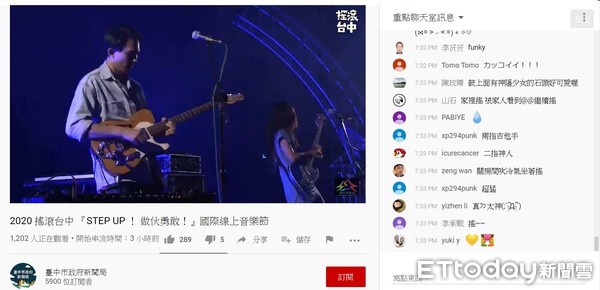 ▲▼搖滾台中音樂節線上直播2天，吸引32萬多人次觀看。（圖／台中市政府提供）