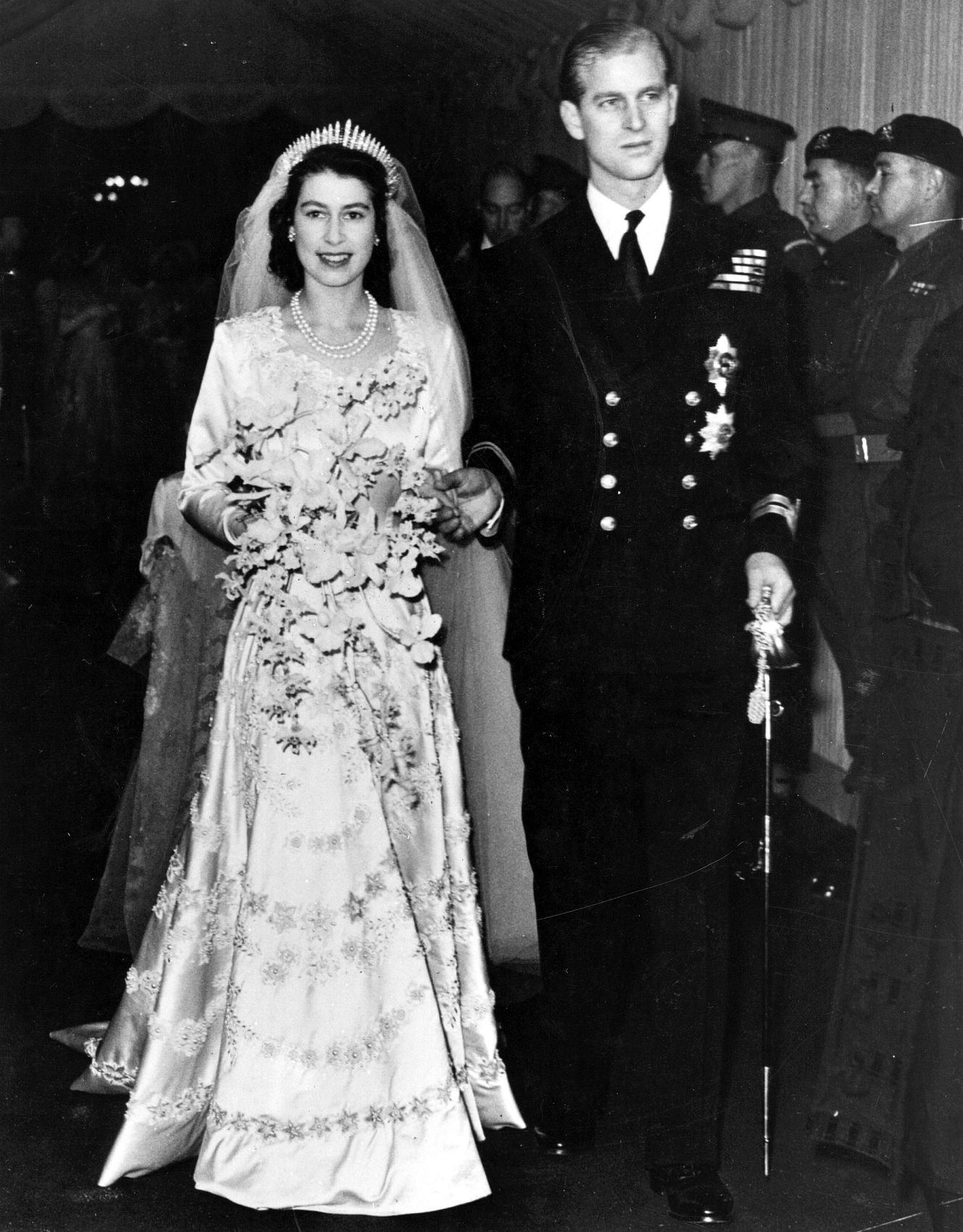 ▲▼英國女王伊莉莎白二世1947年結婚           。（圖／CFP）
