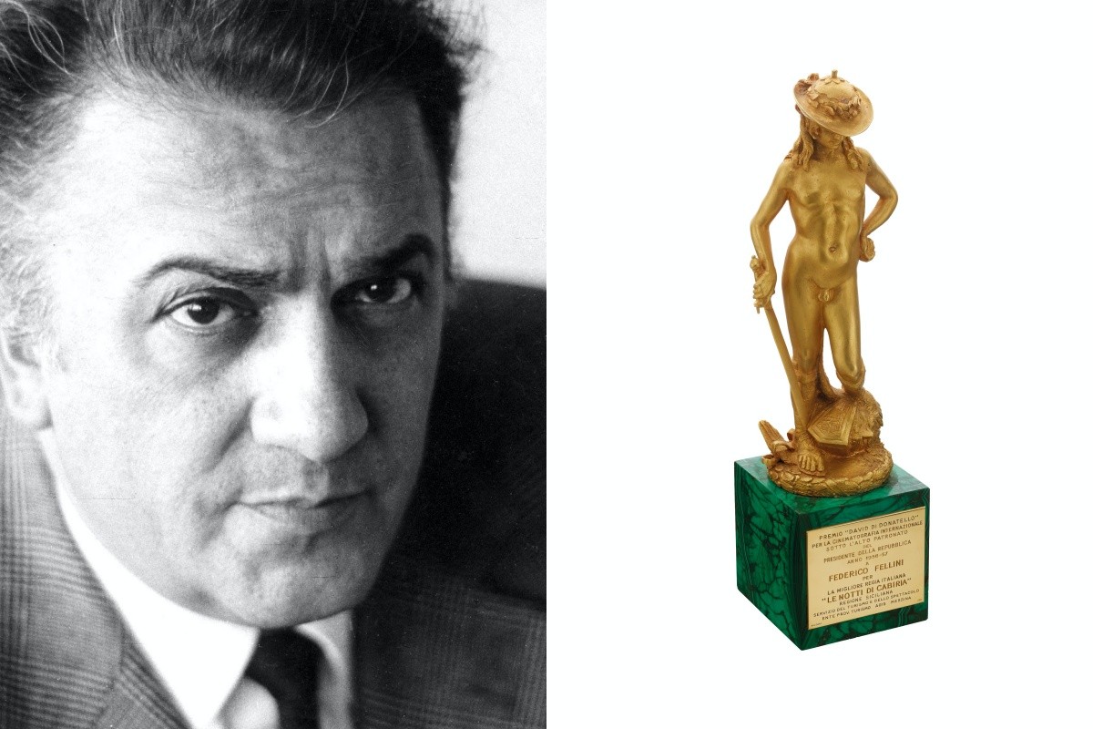 ▲▼費里尼1957年以《卡比莉亞之夜》首度獲得義大利大衛獎最佳導演獎。（圖／金馬執委會提供）