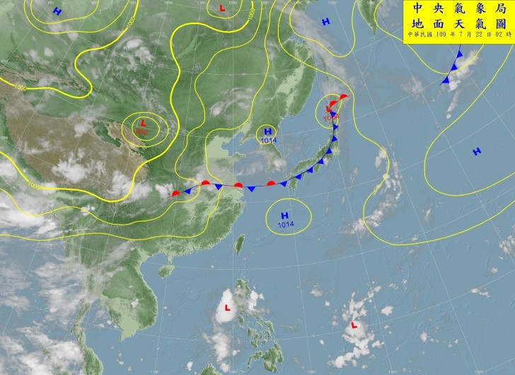 天氣圖。（圖／氣象局）