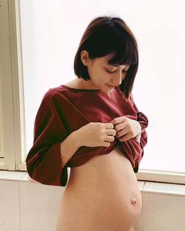 ▲烏拉圭混血女模MEI MEI生下第2胎。（圖／翻攝自Instagram／Hsieh Meimei）