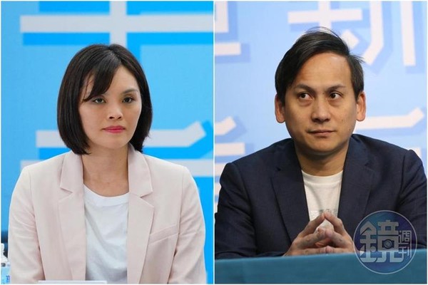 本刊爆出李眉蓁（左圖）碩士論文高達96％的頁數抄襲他人著作，同黨議員葉元之（右圖）呼籲李眉蓁趕快道歉。