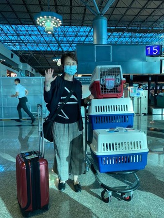 ▲蕭美琴在台灣時間23日平安飛抵美國。（圖／翻攝自Facebook／蕭美琴）
