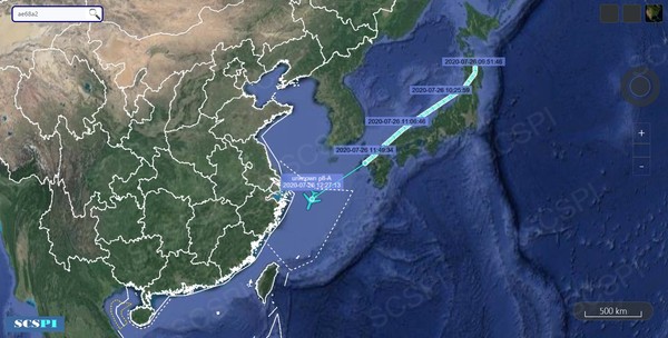 ▲▼美國派出軍機、軍艦進逼上海！距離比台北到台中還近。（圖／翻攝自SCS Probing Initiative）