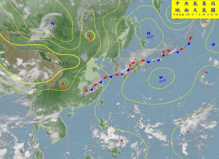 天氣圖。（圖／氣象局）