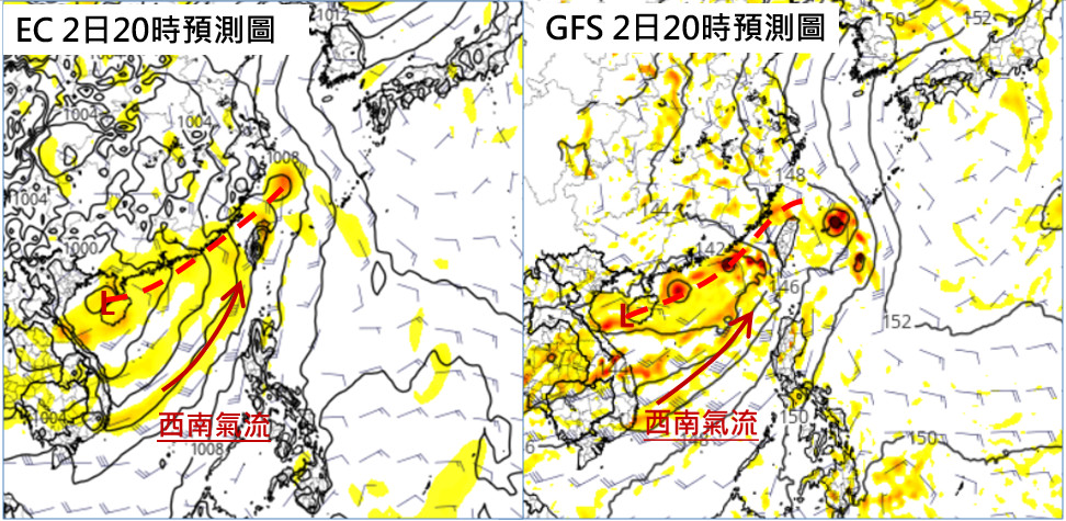 天氣圖。（圖／翻攝「三立準氣象· 老大洩天機」）