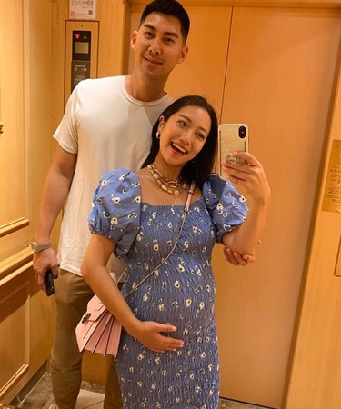 ▲毛加恩老婆懷胎6月出血急送醫。（圖／翻攝自Instagram／羅雯）