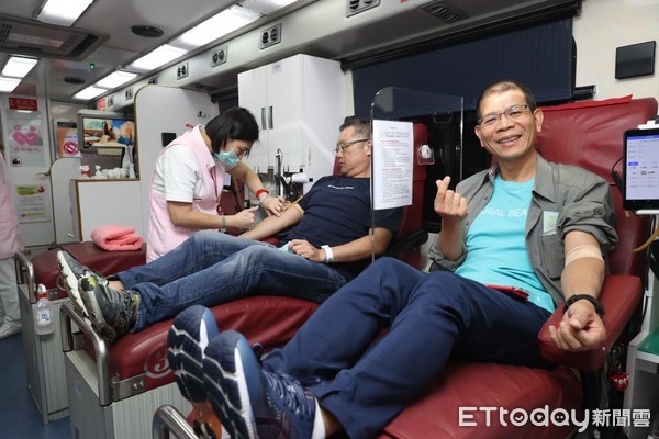 王令麟發起捐血公益活動「東森捐愛．熱血常在｣（圖／記者徐文彬攝）
