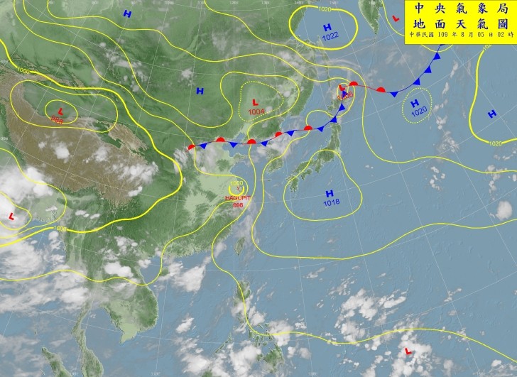 天氣圖。（圖／氣象局）