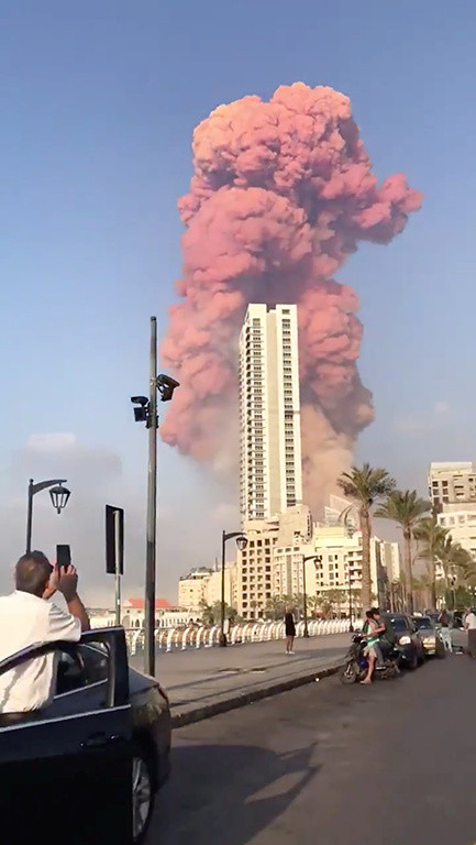 ▲▼黎巴嫩貝魯特大爆炸。（圖／路透）