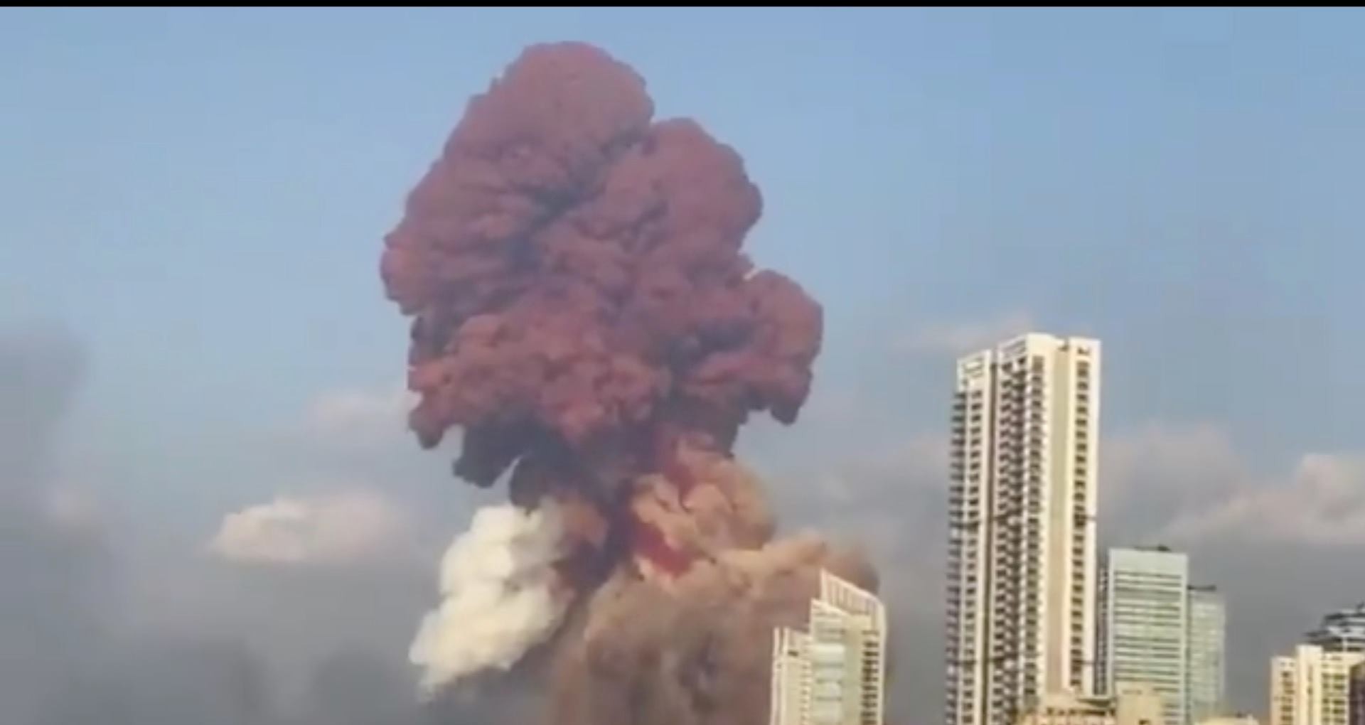 ▲▼黎巴嫩貝魯特大爆炸。（圖／翻攝推特／@Sputnik_Insight）