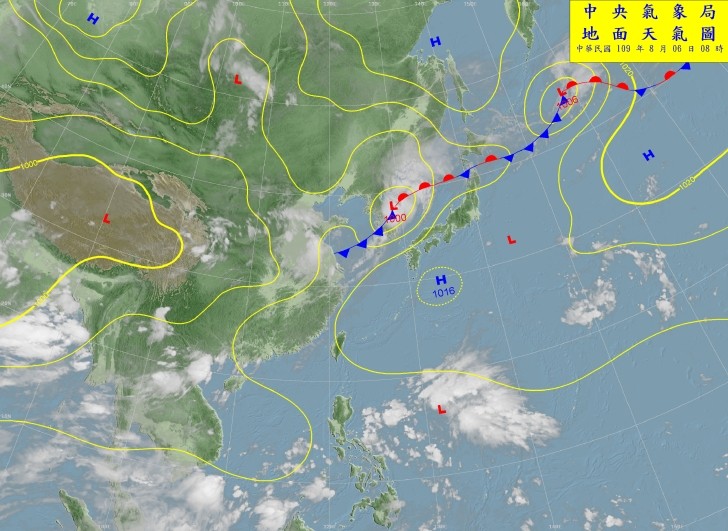 天氣圖。（圖／氣象局）