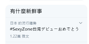 ▲傑尼斯Sexy Zone成軍近9年「台灣出道」！日粉留言刷上推特第一。（圖／翻攝自推特）