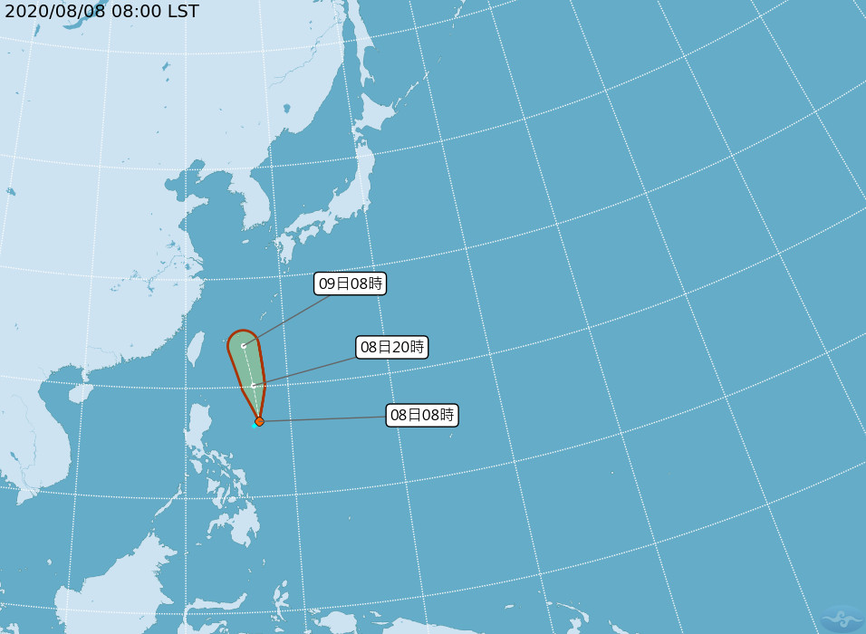 ▲▼熱帶低壓路徑。（圖／氣象局提供）