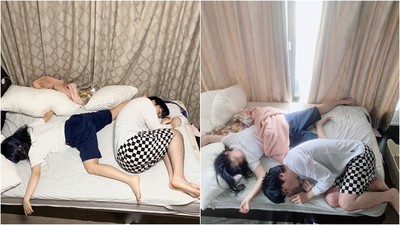 同居考驗第一關：在女友豪邁睡姿下求生存　日網友貼出「床照」笑翻眾人