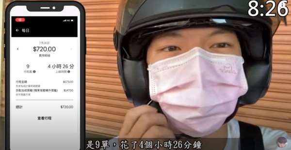 影／挑戰24小時外送！雙北跑Uber Eats狂接68單他公布「最終薪資 