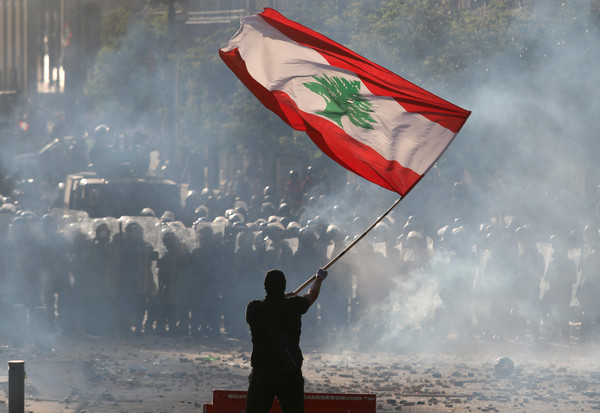 ▲黎巴嫩,貝魯特,示威。（圖／路透）