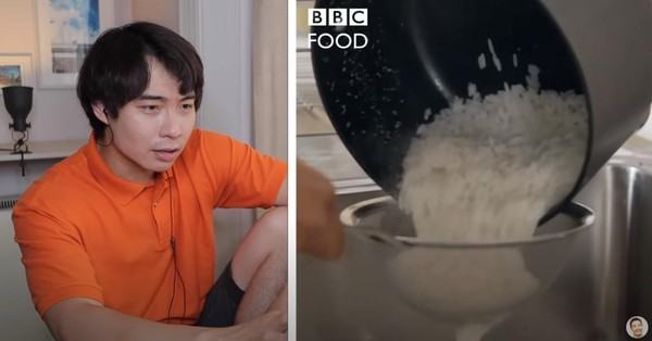 黃瑾瑜的YouTube角色「羅傑叔叔」先前狠狠吐槽帕提爾在BBC的蛋炒飯作法。（翻攝自mrnigelng YouTube）