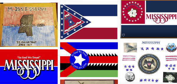▲密西西比州州旗。（圖／美聯社）