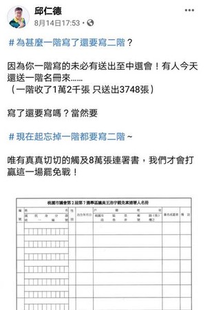 ▲王浩宇要偷笑？「罷王」群募款不足