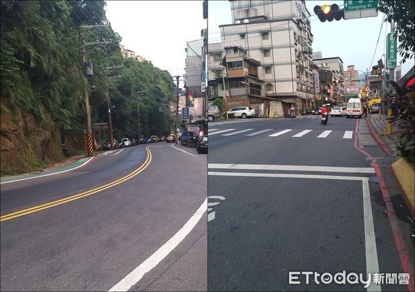 ▲▼汐止汐萬路地板全是油。（圖／網友授權使用）