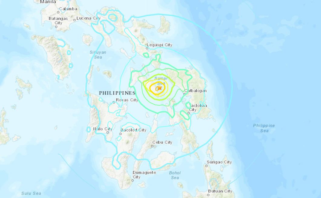 ▲▼菲律賓地震。（圖／翻攝自美國地質調查所（USGS））