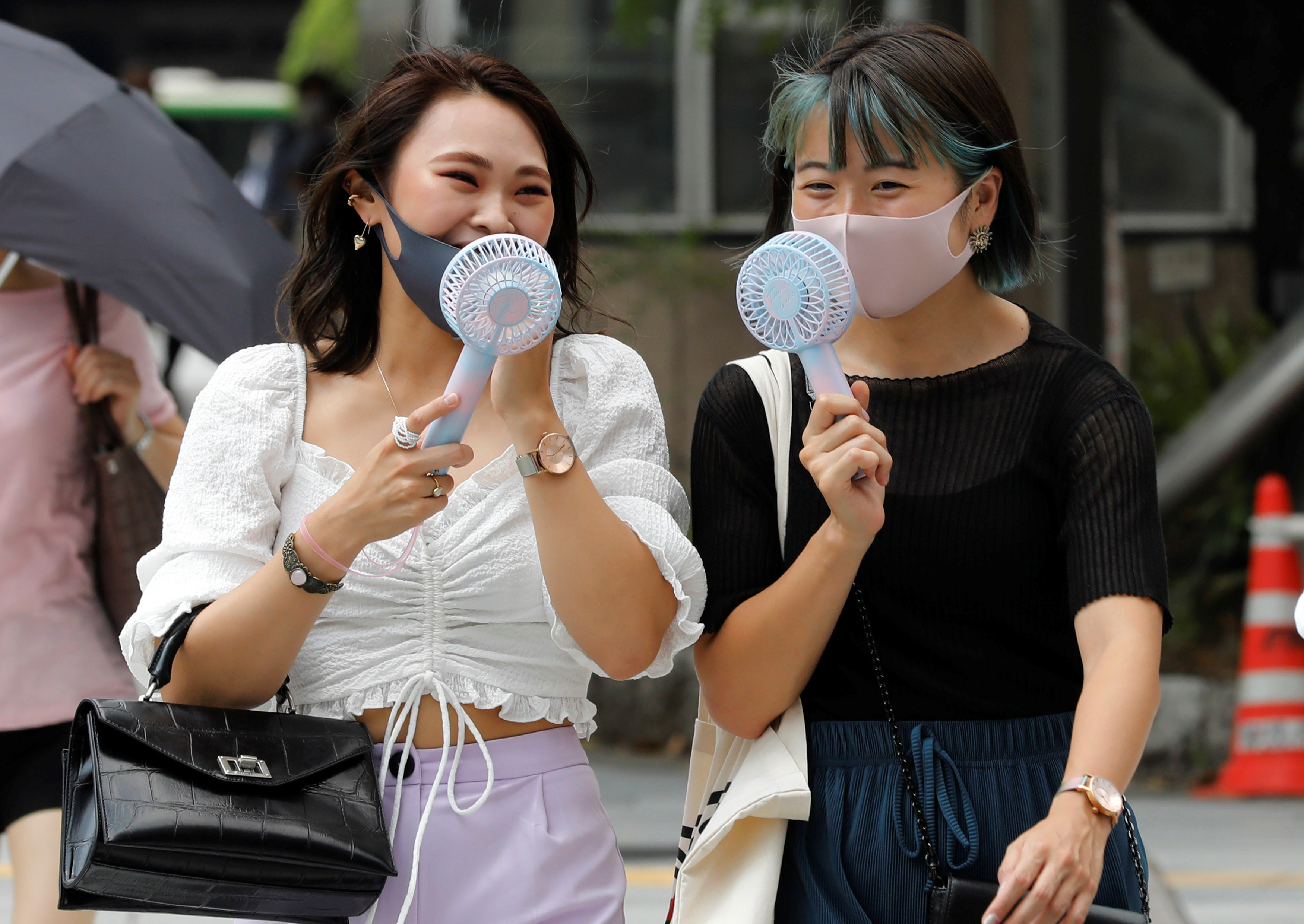 ▲▼日本東京連日高溫熱翻天。（圖／路透）