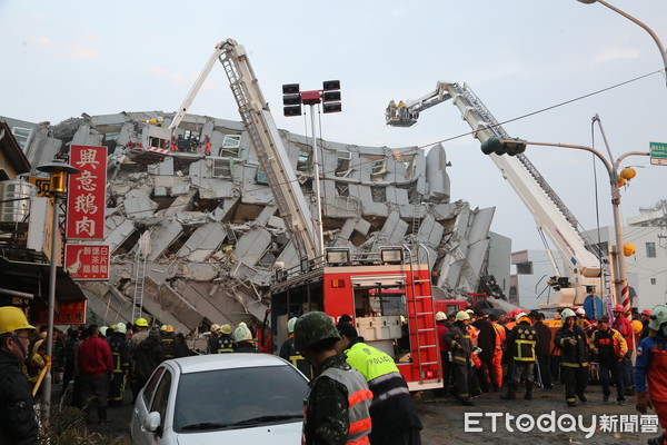 ▲2016年台南大地震，造成永康「維冠大樓」倒塌案，造成115人死亡、104人輕重傷。（圖／記者林悅翻攝，下同）