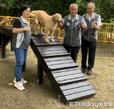 ▲寵物友善專區的訓練遊憩場所，讓飼主陪伴寵物盡情跳躍、奔跑和嬉戲。（圖／桃園市政府提供）