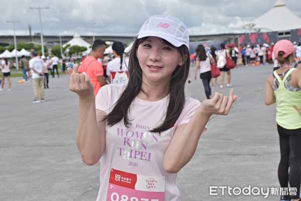 ▲▼「2020 Taishin Women Run Taipei」許書華。（圖／記者謝孟儒攝）