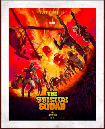 《自殺突擊隊：集結》的前導海報風格，向70年代的戰爭電影致敬，也反應導演詹姆斯岡恩拿手的從復古中尋找創新的元素。（翻攝自James Gunn官方推特）