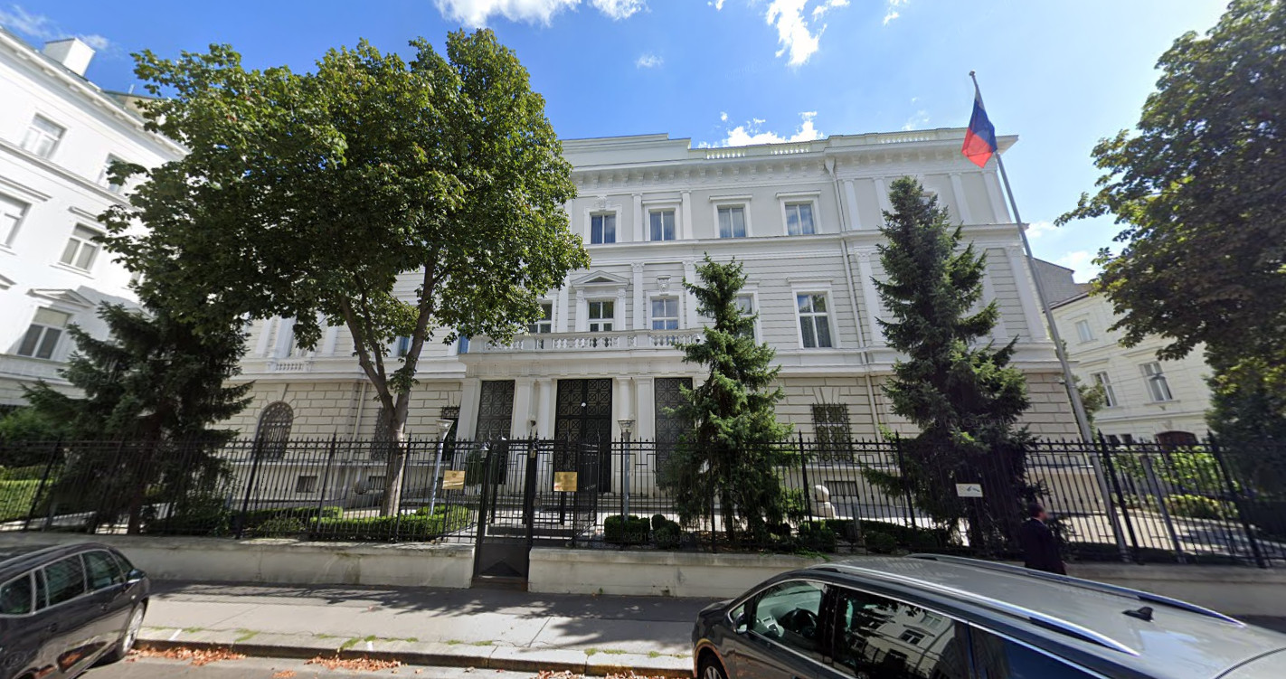 ▲▼俄羅斯駐奧地利大使館。（圖／翻攝自Google Map）
