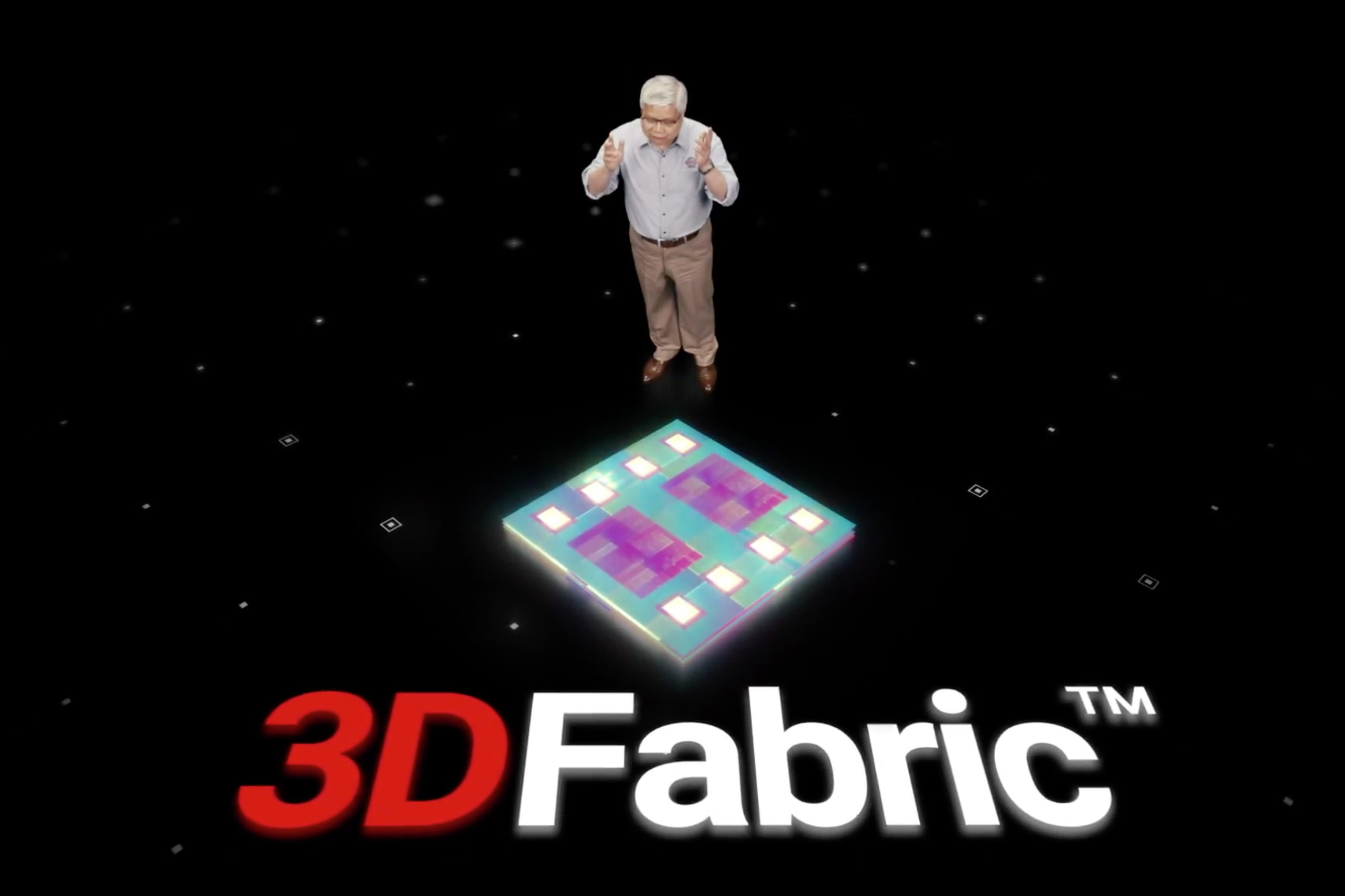 ▲台積電總裁魏哲家介紹「TSMC 3DFabric」。（圖／翻攝自台積電）