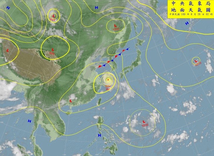 天氣圖。（圖／氣象局）