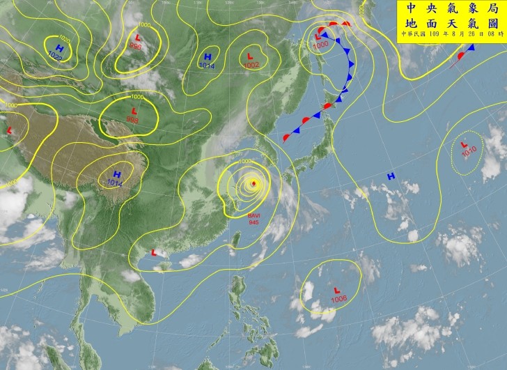 天氣圖。（圖／氣象局）