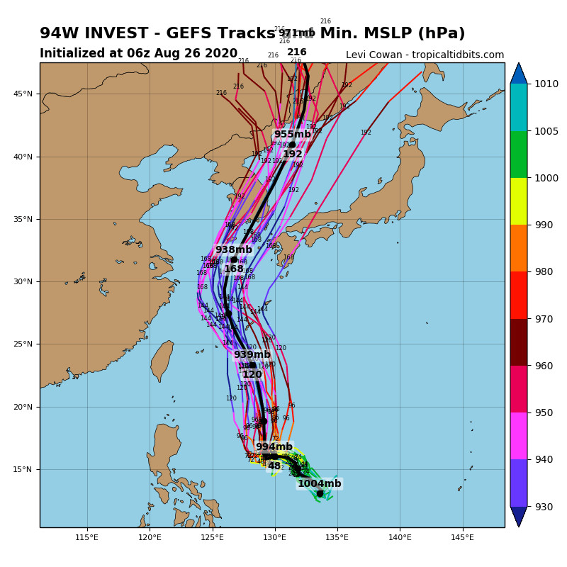 ▲▼9號颱風梅莎發展中。（圖／中央氣象局、翻攝JTWC、tropicaltidbits）