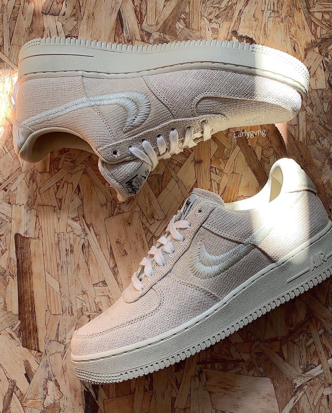 ▲Stussy X Nike air force1 。（圖／翻攝自IG@earlygvng）