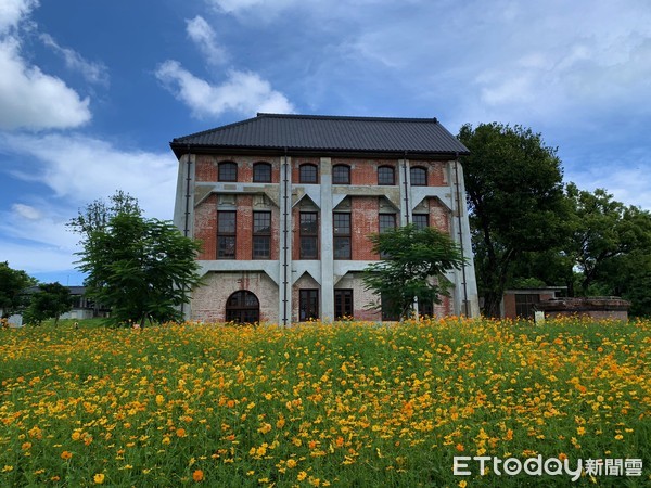 ▲台南山上花園水道博物館目前正值繁花盛開，不少民眾利用假日，前來賞花遊憩，也成為台南另一處熱門打卡拍照景點。（圖／記者林悅翻攝，下同）