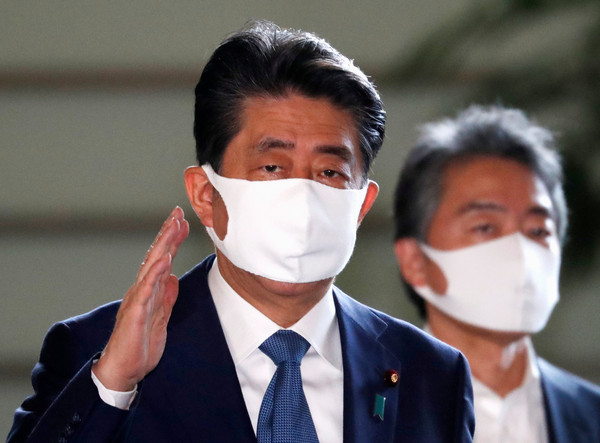 ▲▼日本首相安倍晉三宣布將辭去首相職務。（圖／路透）