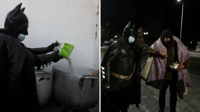「智利蝙蝠俠」夜晚出沒發便當　對抗疫情餵飽遊民　受訪堅持不留名