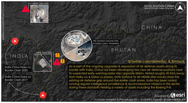 ▲中國於中印邊界新增防空飛彈基地。（圖／翻攝自推特／@detresfa）