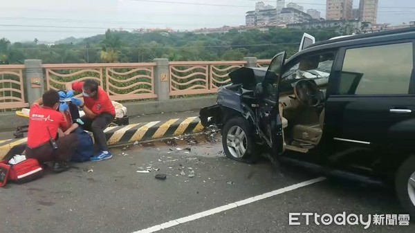 ▲嘉義市盧義橋車禍。（圖／讀者提供）