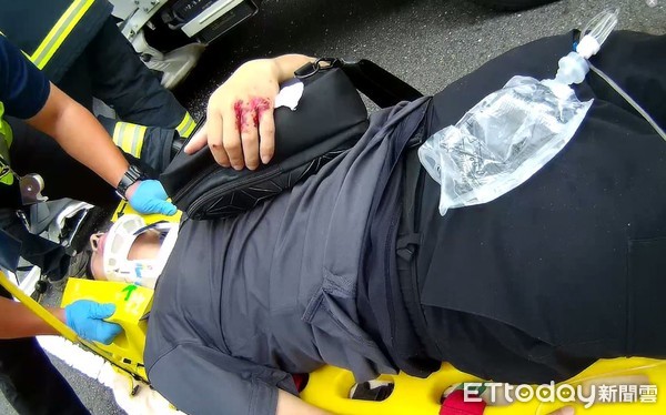 ▲嘉義市盧義橋車禍。（圖／讀者提供）