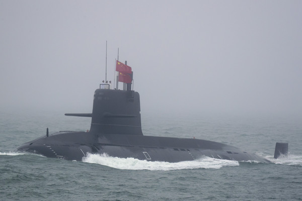 ▲▼中國解放軍094A型戰略核潛艇。（圖／達志影像／美聯社）